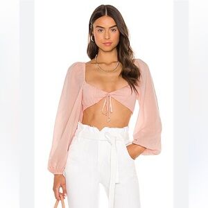 Majorelle Revolve Scottie Pink Cropped Top